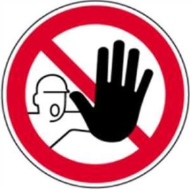 Aufkleber Zutritt verboten 31365 Aufkleber Zutritt verboten 31365
