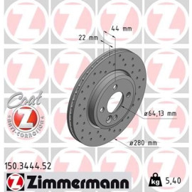 22 481 001 Sport Bremsscheibe VA Sport 150.3444.52 22 481 001 Sport Bremsscheibe VA Sport 150.3444.52