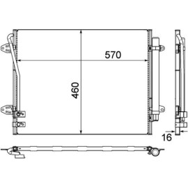 Kondensator, Klimaanlage AC 734 000P