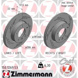 ZIMMERMANN Bremsscheibe 150.1269.53 ZIMMERMANN Bremsscheibe 150.1269.53