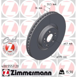 ZIMMERMANN Bremsscheibe 400.5557.20 ZIMMERMANN Bremsscheibe 400.5557.20