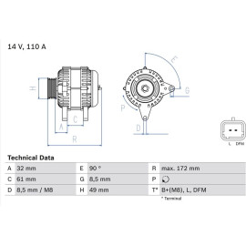 Lichtmaschine 0 986 080 330