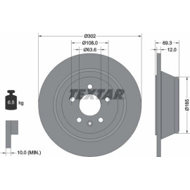 Bremsscheibe Volvo T. S80 Ii, V70 Iii, Xc70 Ii 1.6D-4.4 03/06 92168403