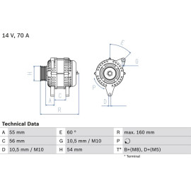Lichtmaschine 0 986 044 210