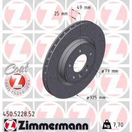 ZIMMERMANN Bremsscheibe 450.5228.52 ZIMMERMANN Bremsscheibe 450.5228.52