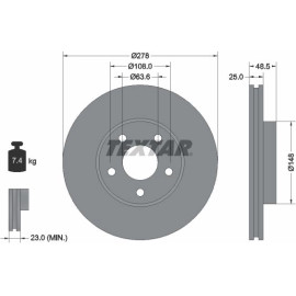 Bremsscheibe Ford P. C-Max/Focus 03-12 92141205