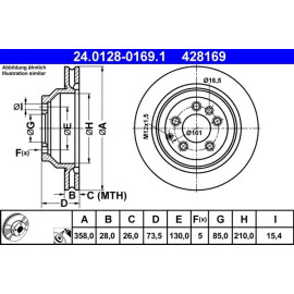 Bremsscheibe Vw T. Touareg 2.5-5.0 Tdi 02-10 24.0128-0169.1 Bremsscheibe Vw T. Touareg 2.5-5.0 Tdi 02-10 24.0128-0169.1