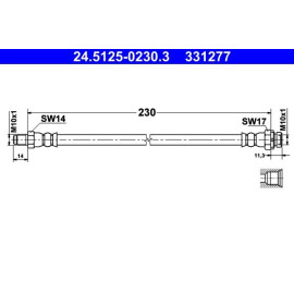 Bremsschlauch 24.5125-0230.3