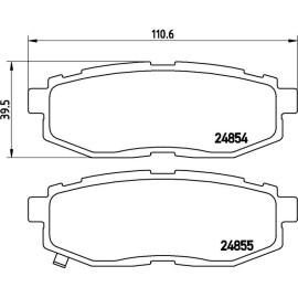 BREMBO Bremsklötze HA P 78 018