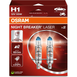 OSRAM H1 12V 55W P14,5s NIGHT BREAKER LASER +150% mehr Licht OSRAM H1 12V 55W P14,5s NIGHT BREAKER LASER +150% mehr Licht