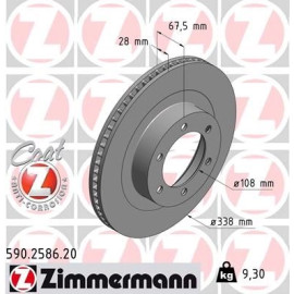 ZIMMERMANN Bremsscheibe 590.2586.20