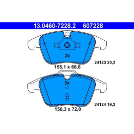 Bremsbelagsatz Ford P. Mondeo/Galaxy/V70/S80 06 13.0460-7228.2