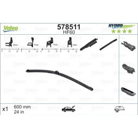 578511 Valeo HydroConnect Front LHD 578511 - 60 cm 578511 Valeo HydroConnect Front LHD 578511 - 60 cm