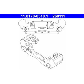 Halter, Bremssattel 11.8170-0510.1 Halter, Bremssattel 11.8170-0510.1