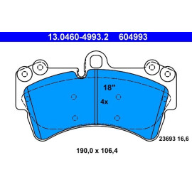Bremsbelagsatz Porsche P. Cayenne 02 13.0460-4993.2