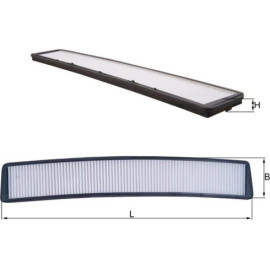 LA 102 MAHLE Innenraumfilter LA 102, Partikelfilter, 674,6 x 105 x 20 mm – u. a. für BMW 3er (E46), X3 (E83), 3er Touring (E46) – OE Nummer 1000004 - l LA 102 MAHLE Innenraumfilter LA 102, Partikelfilter, 674,6 x 105 x 20 mm – u. a. für BMW 3er (E46), X3 (E83), 3er Touring (E46) – OE Nummer 1000004 - l