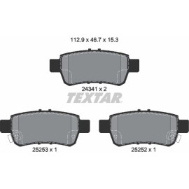 Bremsbelagsatz Honda T. Odyssey 2.4-3.5 02- Mit Sensor 2434101