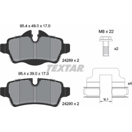 Bremsbelagsatz Mini T. Cooper 07-/10 2428901