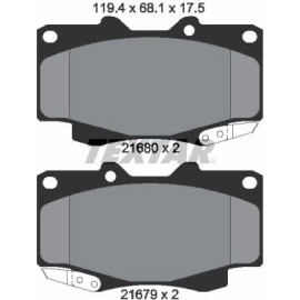 Bremsbelagsatz Toyota P. Hi-Lux 06 2168003