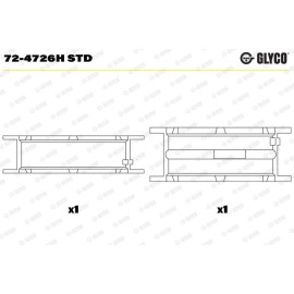 KURBELWELLENLAGER 72-4726H STD