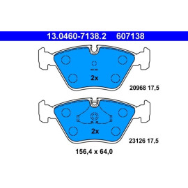 Bremsbelagsatz, Scheibenbremse 13.0460-7138.2