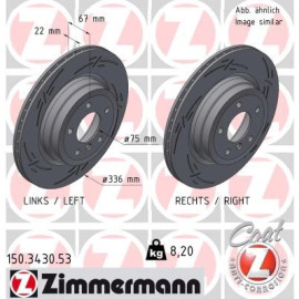 ZIMMERMANN Bremsscheibe 150.3430.53 ZIMMERMANN Bremsscheibe 150.3430.53