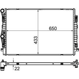 Kühler, Motorkühlung CR 2055 000S