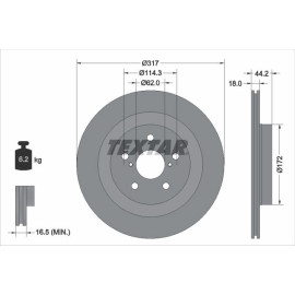 Bremsscheibe 92343103
