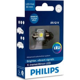 Philips C5W LED Festoon 12V 1W 14x30mm 6000K X-treme Vision 1 St 129416000KX1