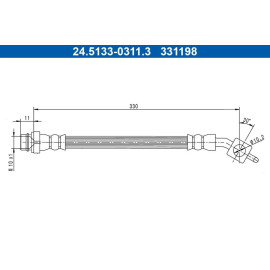 ATE Bremsschlauch 24.5133-0311.3