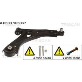 Lenker, Radaufhängung 8500 165067 Lenker, Radaufhängung 8500 165067