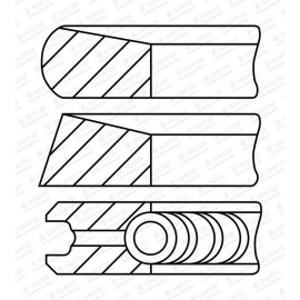 GOETZE ENGINE Kolbenringsatz 08-448600-00