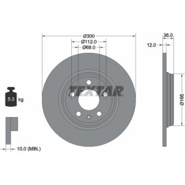 Bremsscheibe Audi T. A4 2.0-3.0 Tdi/Tfsi 15 92282803 Bremsscheibe Audi T. A4 2.0-3.0 Tdi/Tfsi 15 92282803