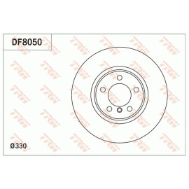 TRW Bremsscheibe Vorderachse DF8050 TRW Bremsscheibe Vorderachse DF8050