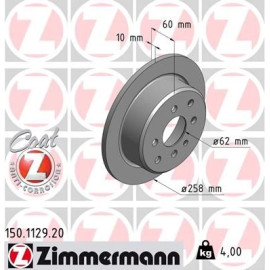 Zimmermann Bremsscheibe 150.1129.20 Zimmermann Bremsscheibe 150.1129.20