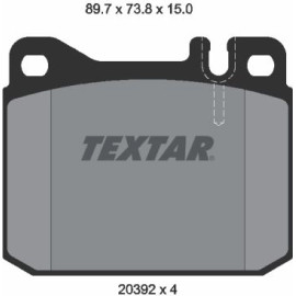 Textar Bremsbelagsatz 2039204 Textar Bremsbelagsatz 2039204