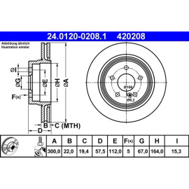 Bremsscheibe Db T. W204/S204/C207/A207 07 24.0120-0208.1 Bremsscheibe Db T. W204/S204/C207/A207 07 24.0120-0208.1