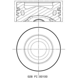 Kolben 028 PI 00100 001