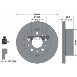 Bremsscheibe 92284303 Bremsscheibe 92284303