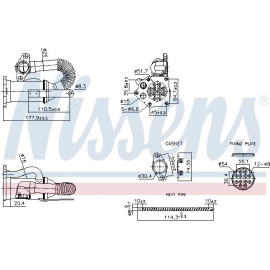 Nissens AGR-Kühler 989453 Nissens AGR-Kühler 989453