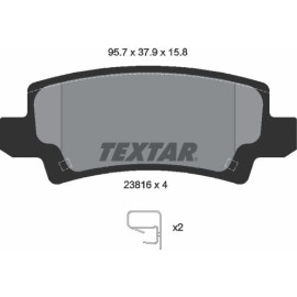 Textar Bremsbelagsatz 2381601 Textar Bremsbelagsatz 2381601