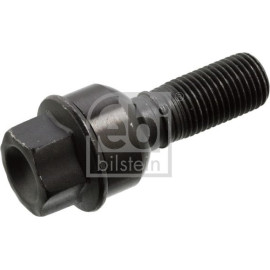 febi bilstein 101798 Radschraube M14 x 1,5 – Kugelbund R13,9, Länge unter Kopf 33 mm, Gesamtlänge 63,5 mm, Gewindelänge 23 mm, SW 19 mm – OE WHT 004 676 A