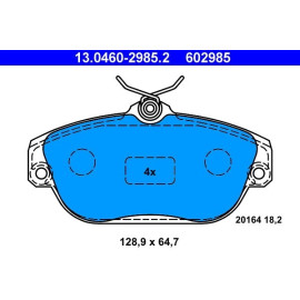 ATE Bremsbelagsatz 13.0460-2985.2