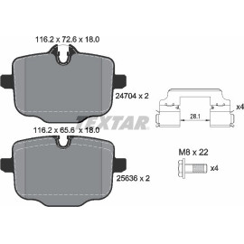 Bremsbelagsatz Bmw T. 7 3.0-4.4 15 2470401