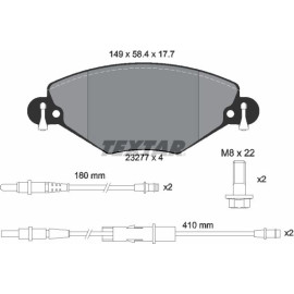 Bremsbelagsatz Citroen P. C5 2327701