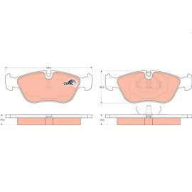 TRW Bremsbeläge Vorderachse GDB1159 TRW Bremsbeläge Vorderachse GDB1159