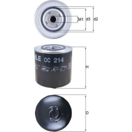 Mahle Original Ölfilter OC 214 Mahle Original Ölfilter OC 214