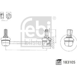 Stange/Strebe, Stabilisator 183105