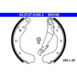 ATE Bremsbacken 03.0137-0165.2