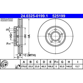 Bremsscheibe 24.0325-0199.1